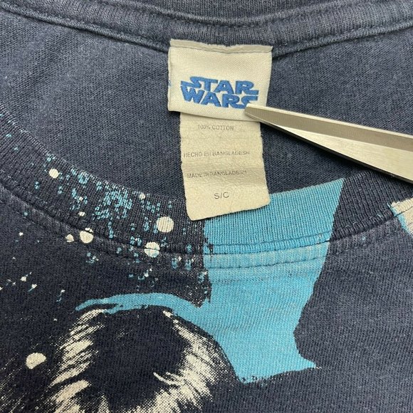 Vintage Y2K Star Wars All Over Print T-Shirt Disney Tee Kids Small - Picture 4 of 6